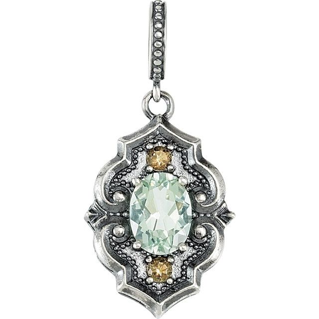 Natural Green Quartz Pendant