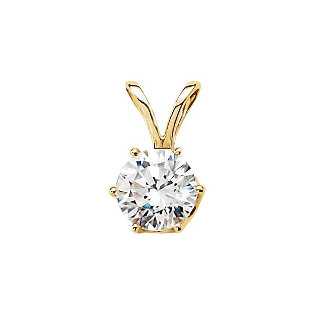 Imitation White Cubic Zirconia Pendant