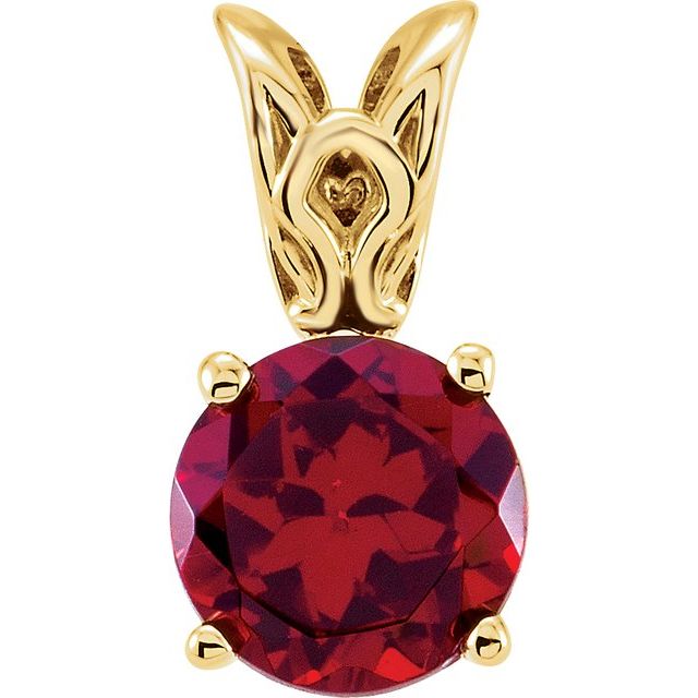 Natural Mozambique Garnet Pendant