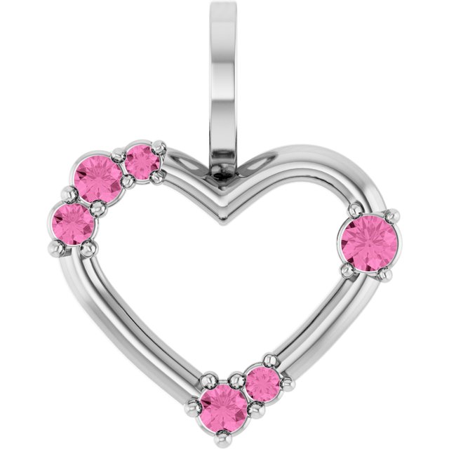 Natural Pink Sapphire Pendant