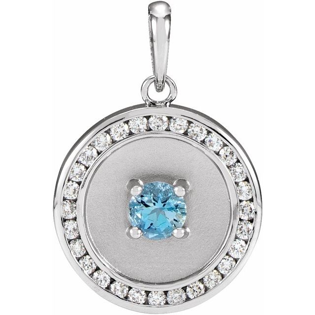 Natural Aquamarine Pendant