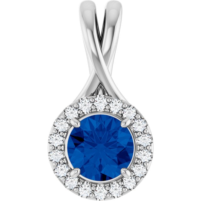 Natural Blue Sapphire Pendant
