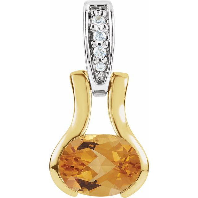 Natural Citrine Pendant