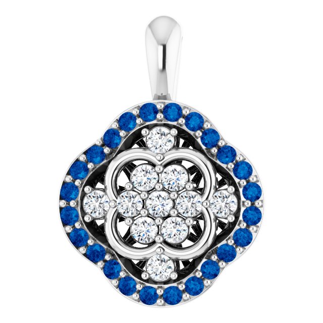 Natural Blue Sapphire Pendant
