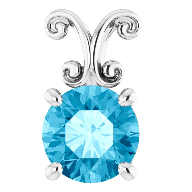 Natural Aquamarine Pendant