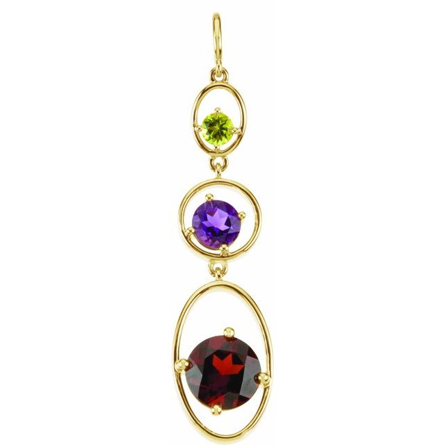 Natural Mozambique Garnet Pendant