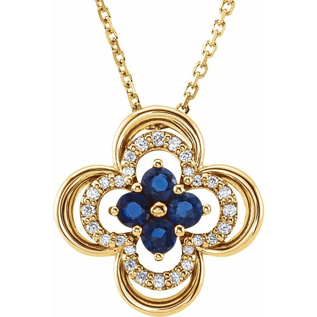Natural Blue Sapphire Pendant