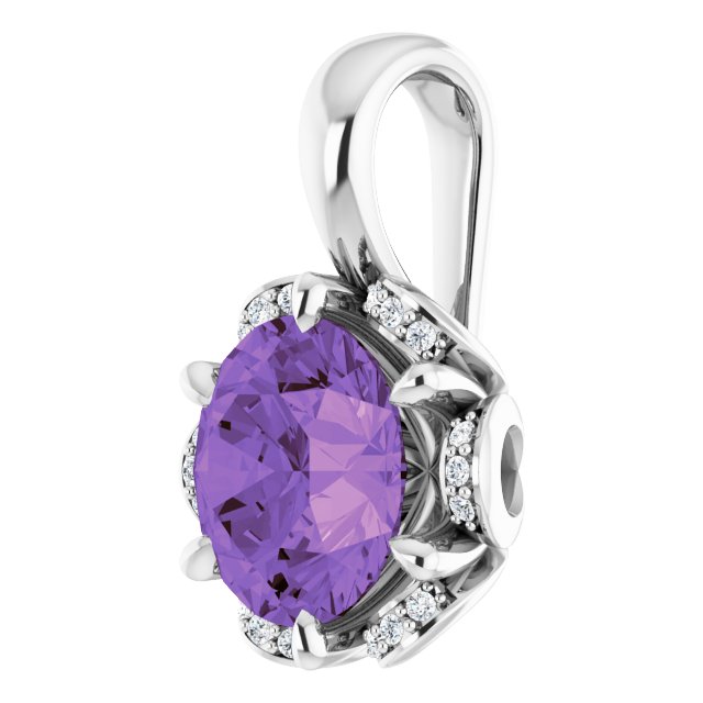 Natural Amethyst Pendant