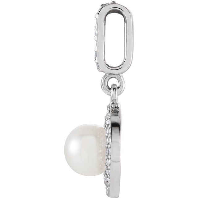 Cultured White Freshwater Pearl Pendant