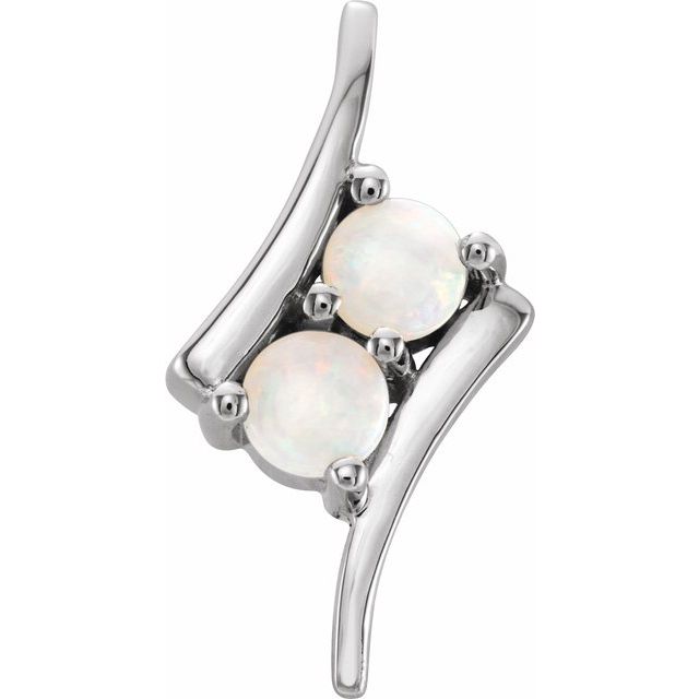 Natural White Opal Pendant