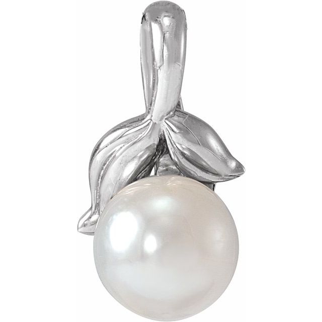 Cultured White Akoya Pearl Pendant