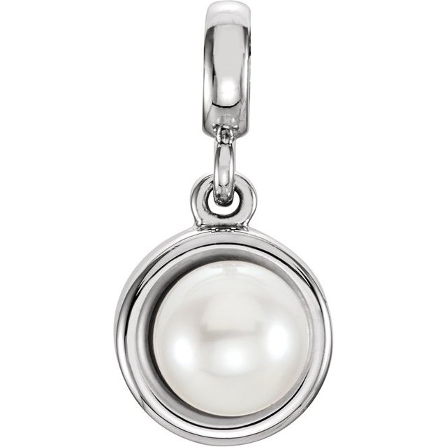 Cultured White Freshwater Pearl Pendant