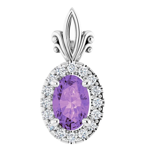 Natural Amethyst Pendant