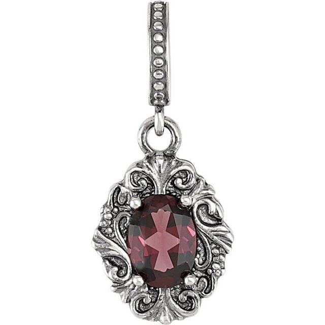 Natural Garnet Pendant