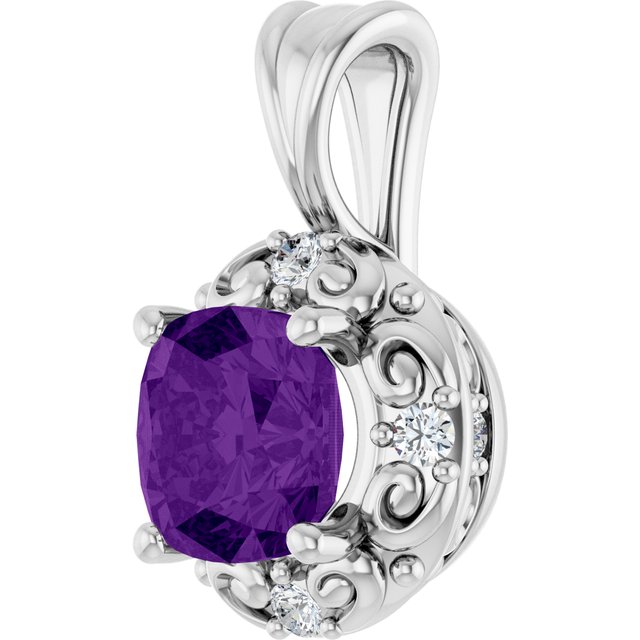 Natural Amethyst Pendant