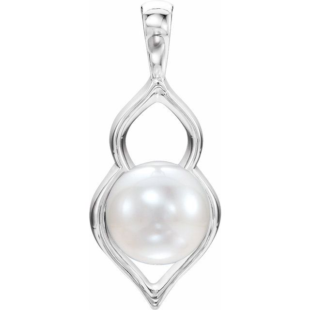 Cultured White Freshwater Pearl Pendant