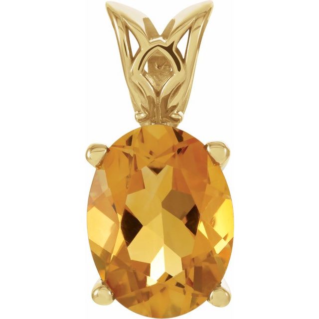 Natural Citrine Pendant