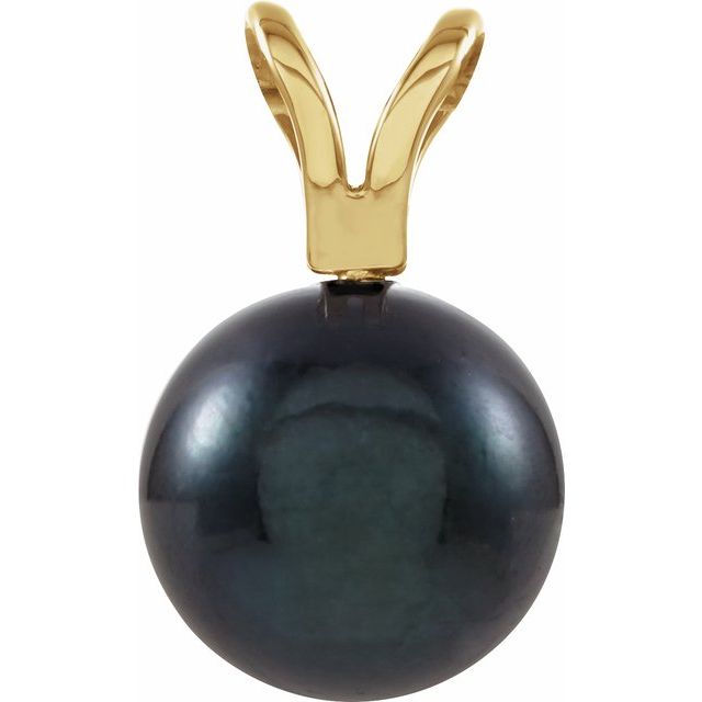 Cultured Black Akoya Pearl Pendant