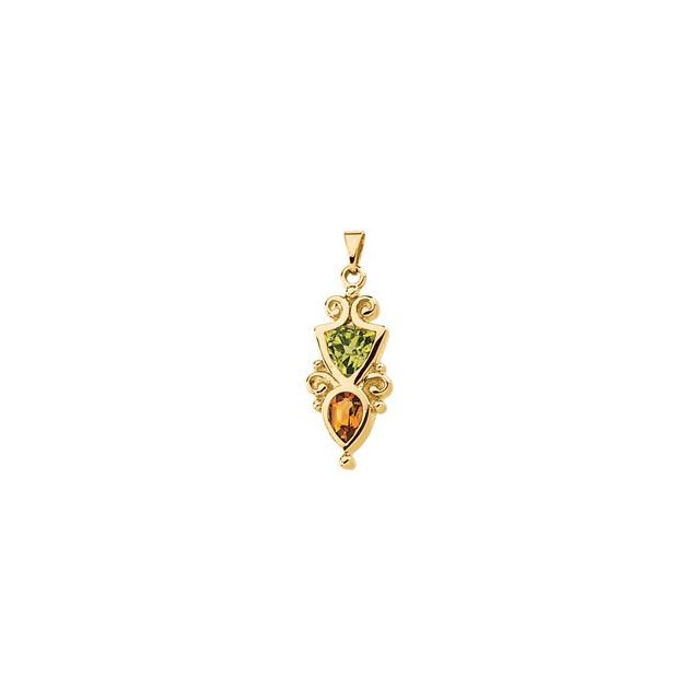 Natural Peridot Pendant