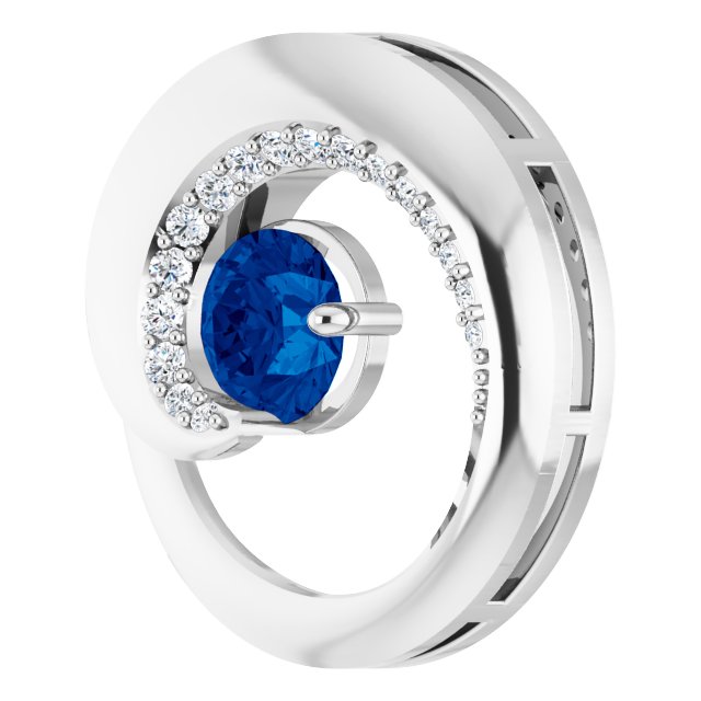 Natural Blue Sapphire Pendant
