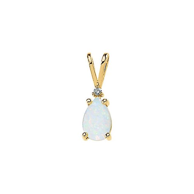 Natural White Opal Pendant