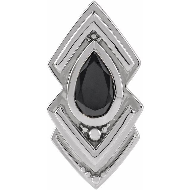 Natural Black Onyx Pendant