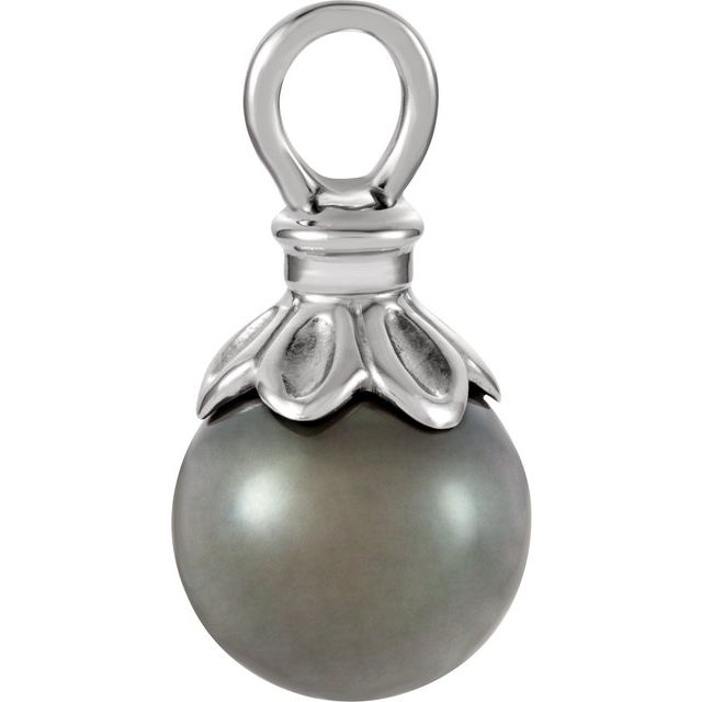 Cultured Gray Tahitian Pearl Pendant