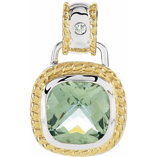Natural Green Quartz Pendant