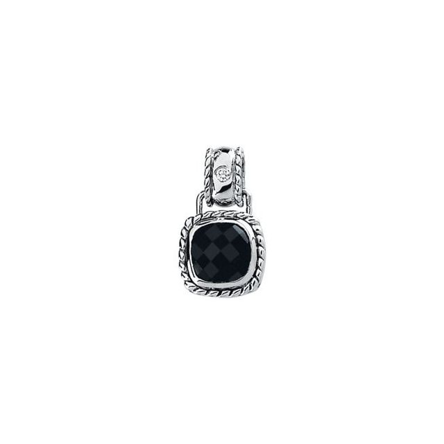 Natural Black Onyx Pendant