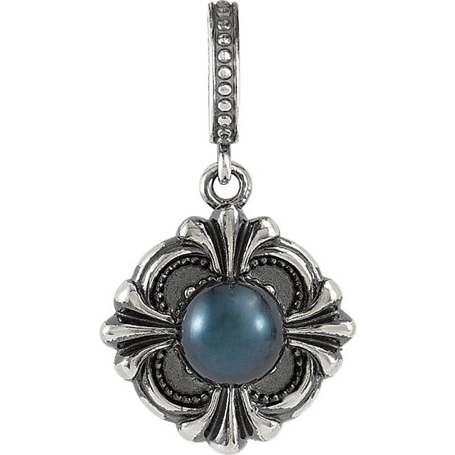 Cultured Black Akoya Pearl Pendant