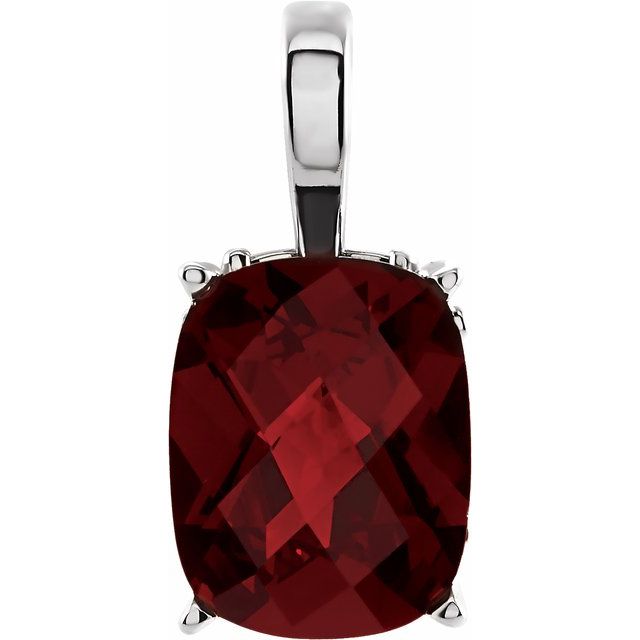 Natural Mozambique Garnet Pendant