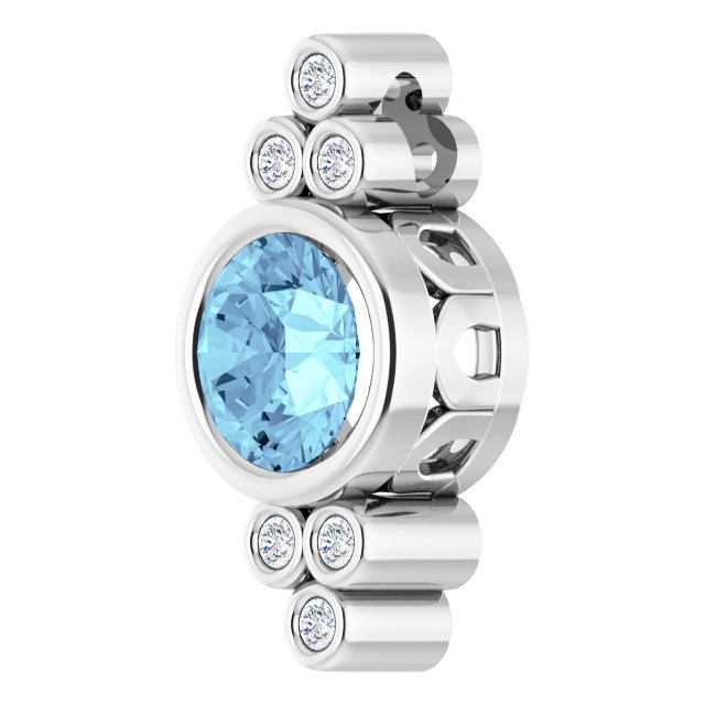 Natural Aquamarine Pendant
