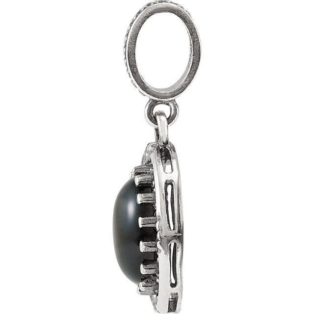 Natural Black Onyx Pendant