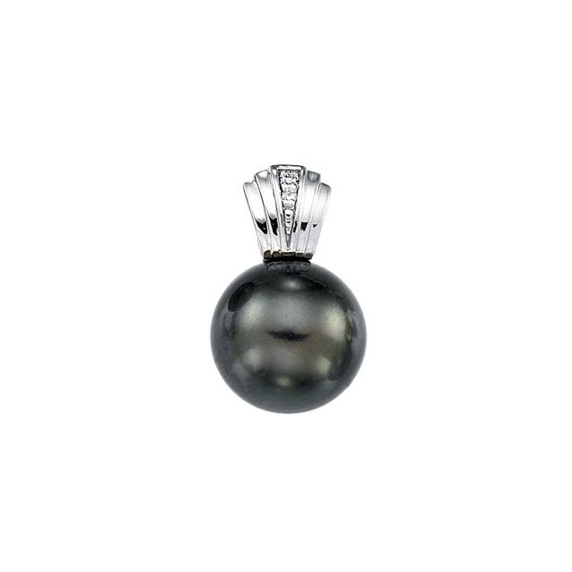 Cultured Gray Tahitian Pearl Pendant