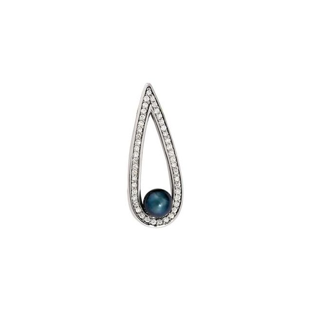 Cultured Black Akoya Pearl Pendant