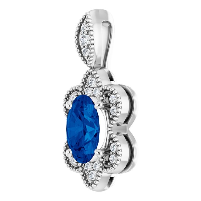 Natural Blue Sapphire Pendant