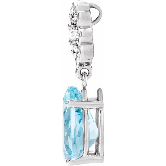 Natural Aquamarine Pendant