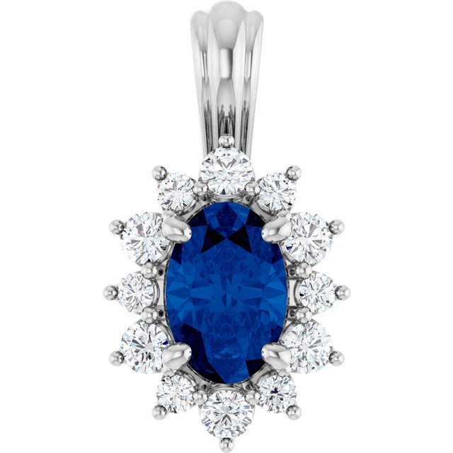 Natural Blue Sapphire Pendant
