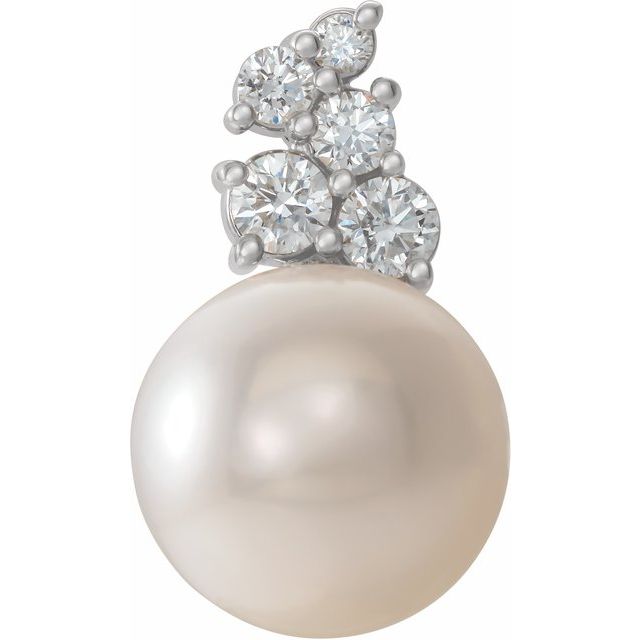 Cultured White Freshwater Pearl Pendant