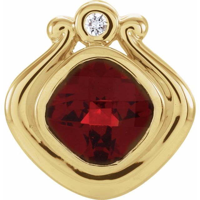 Natural Mozambique Garnet Pendant